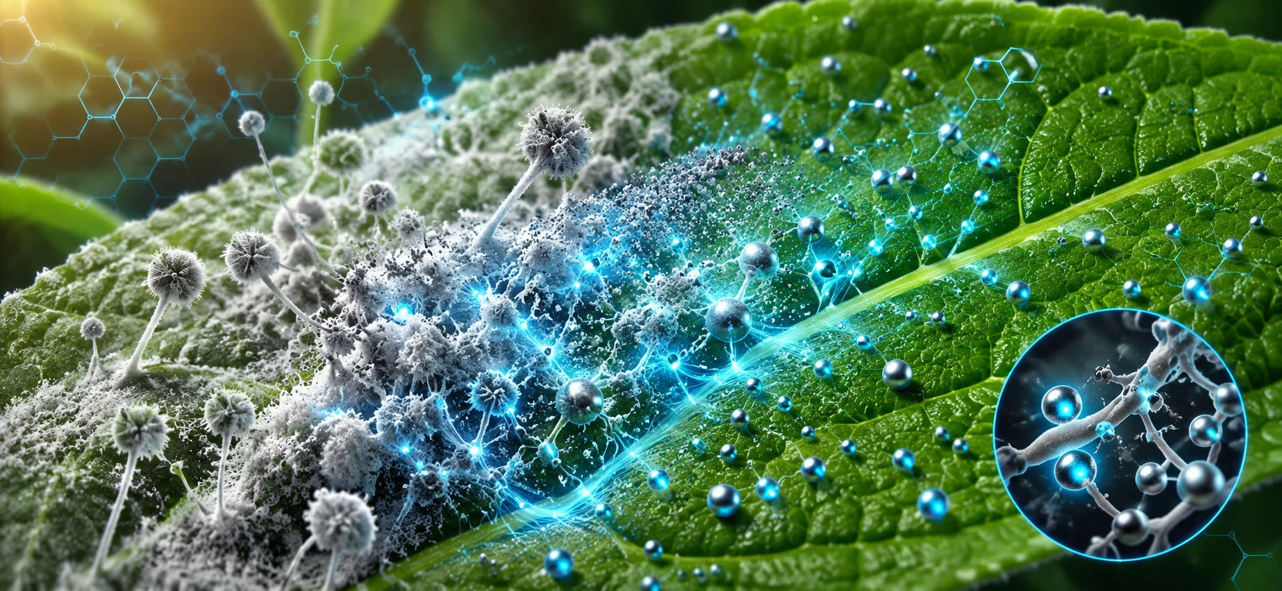 Nanopartículas para el control del OIDIUM