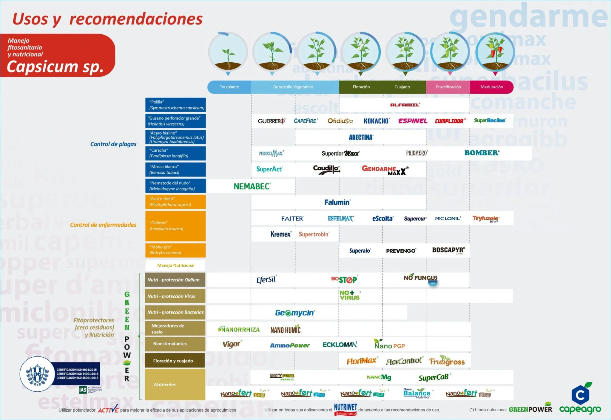 Plan Fitosanitario Capsicum
